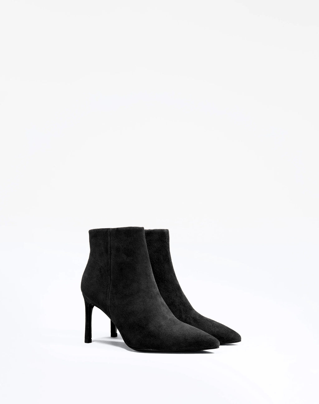 Noura Chocolate Suede pointed-toe ankle boots
