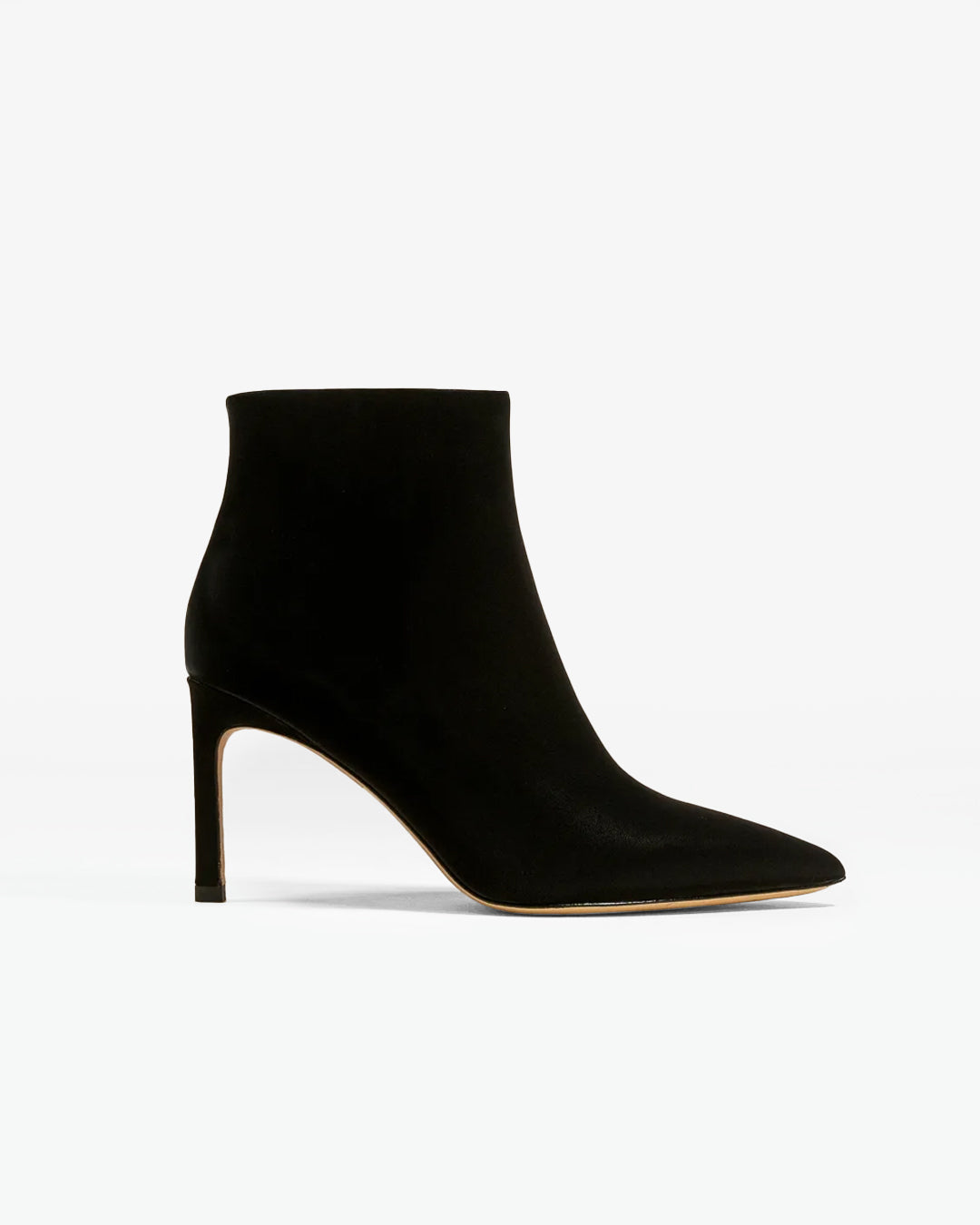 Noura Black pointed-toe heeled ankle boots