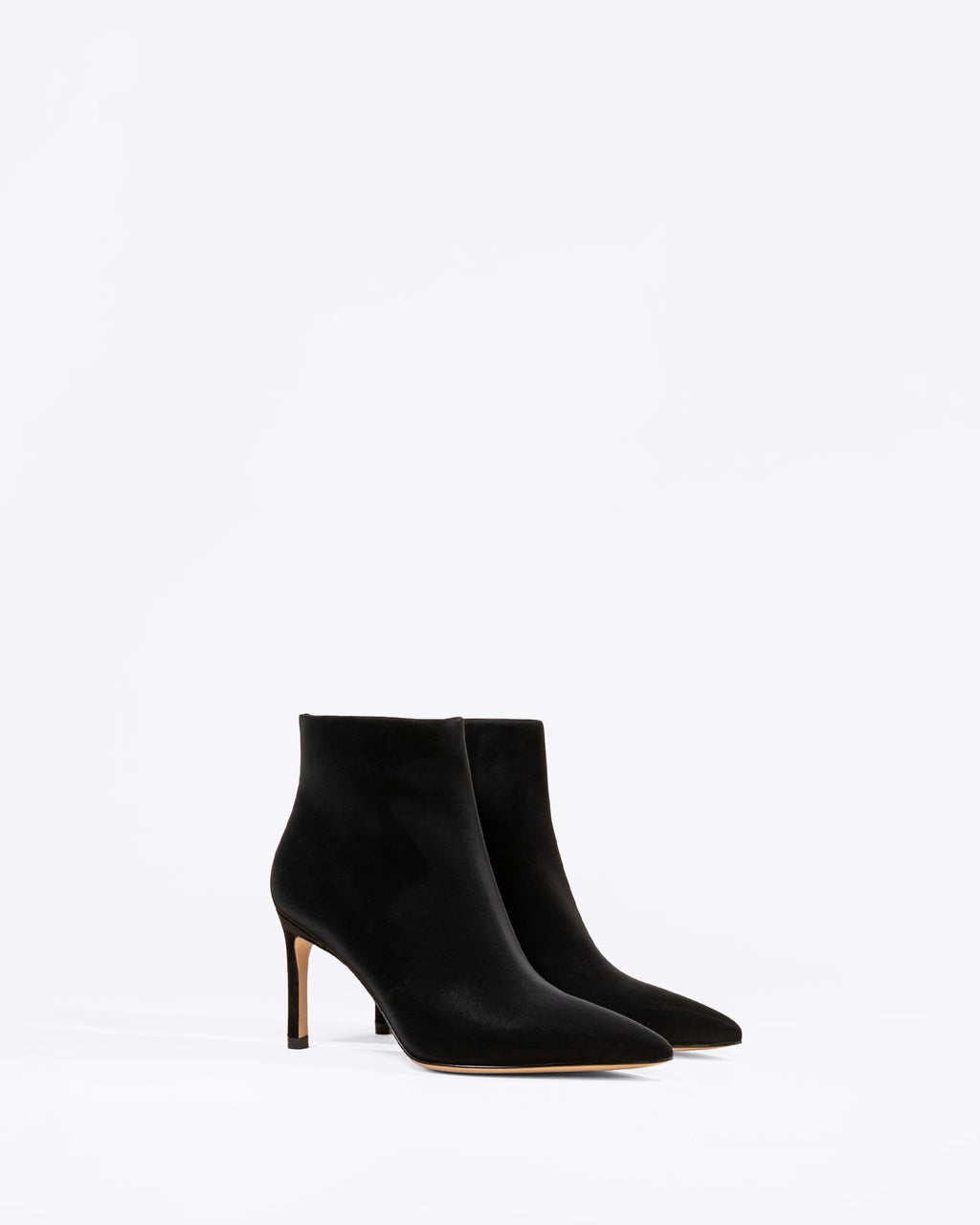 Noura Black pointed-toe heeled ankle boots