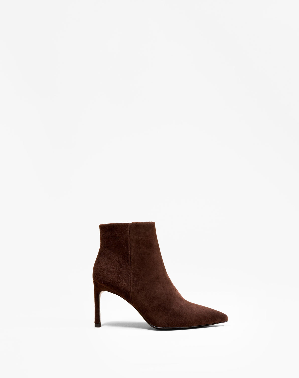 Noura Chocolate Suede pointed-toe ankle boots