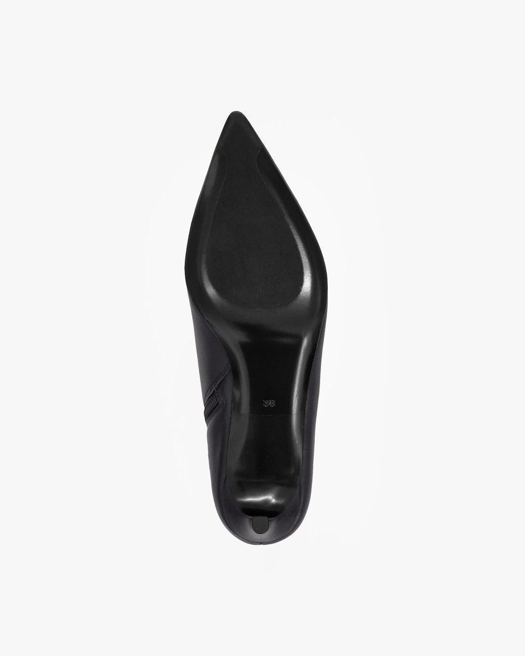 Bottines à talon et bout pointu Noura Low Black Calf