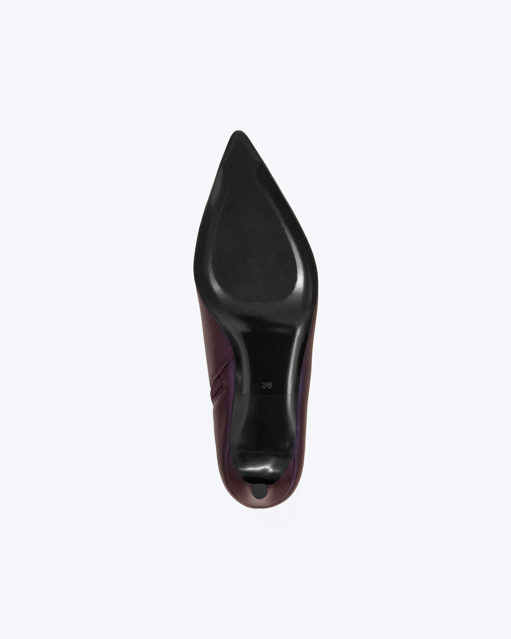 Bottines à talon et bout pointu Noura Low Burgundy