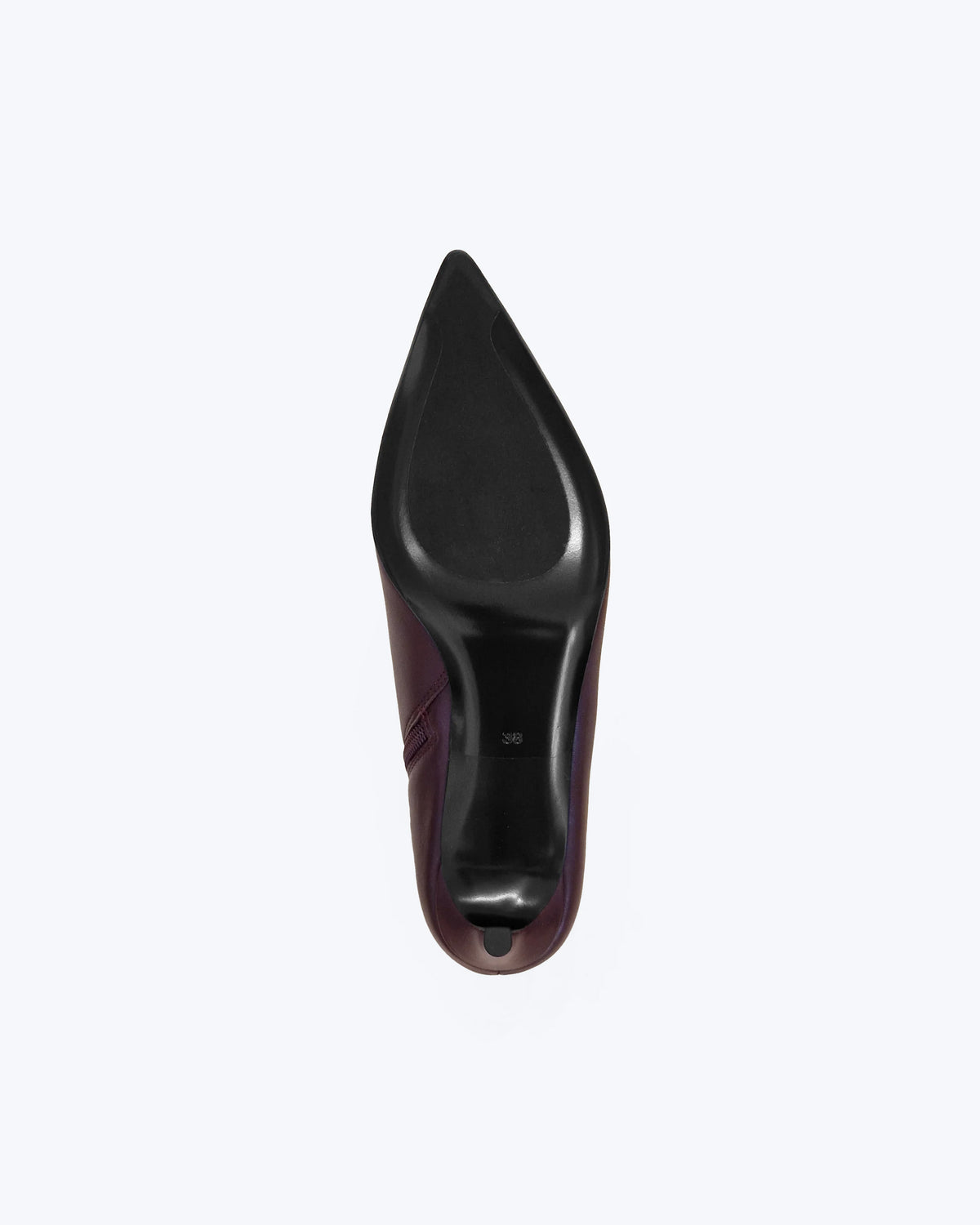 Bottines à talon et bout pointu Noura Low Burgundy