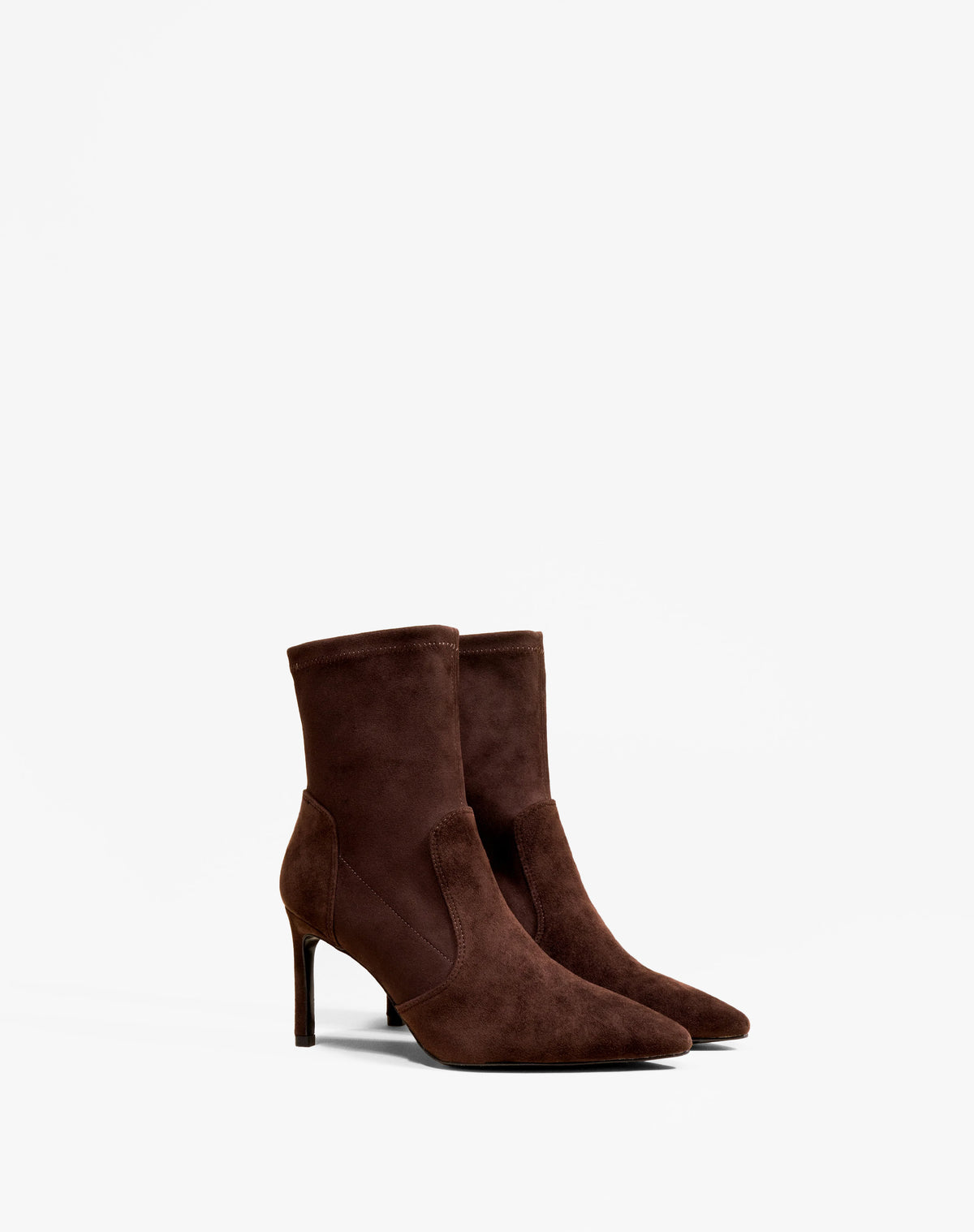 Bottines à talon et bout pointu Ophelia Chocolate