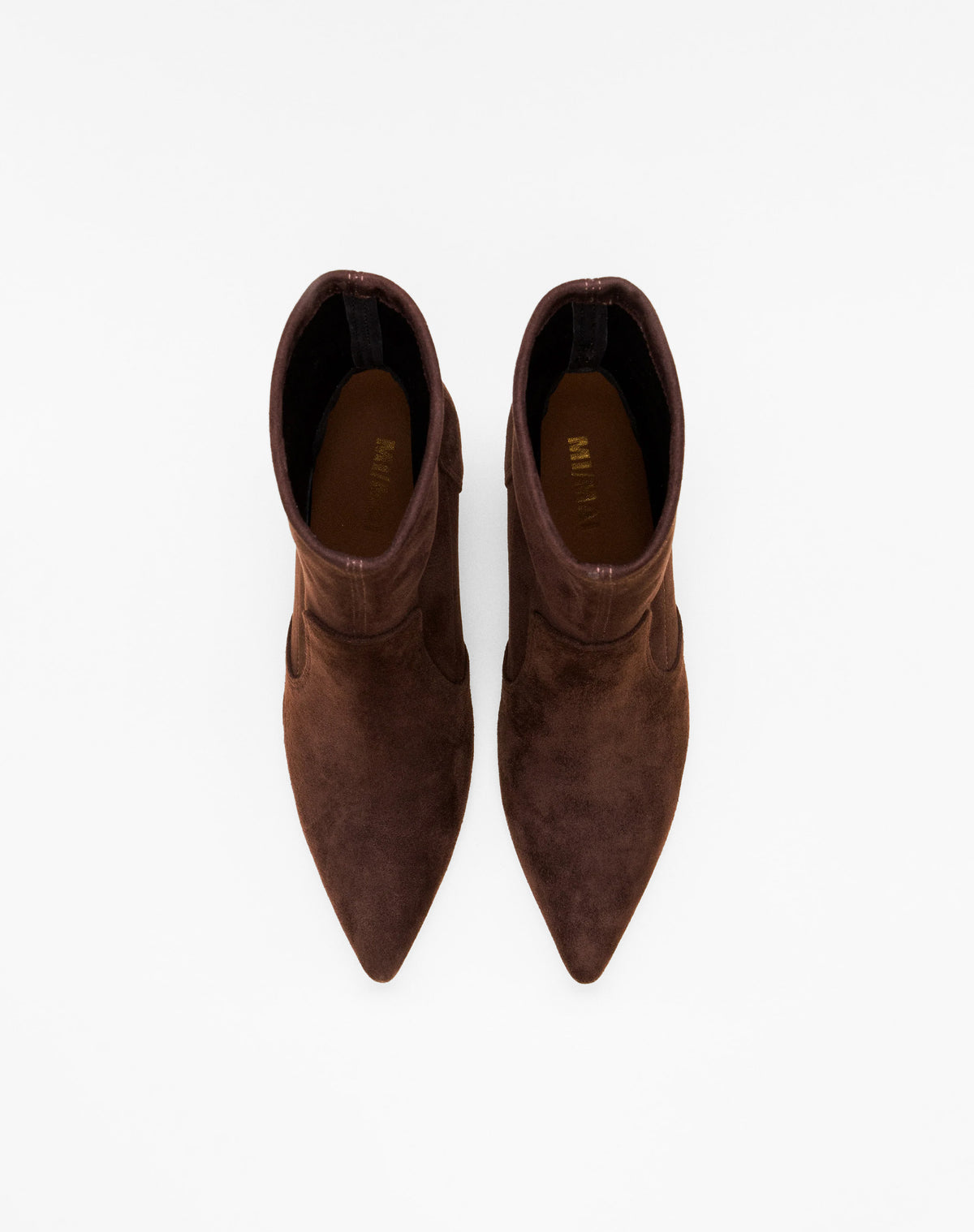 Bottines à talon et bout pointu Ophelia Chocolate
