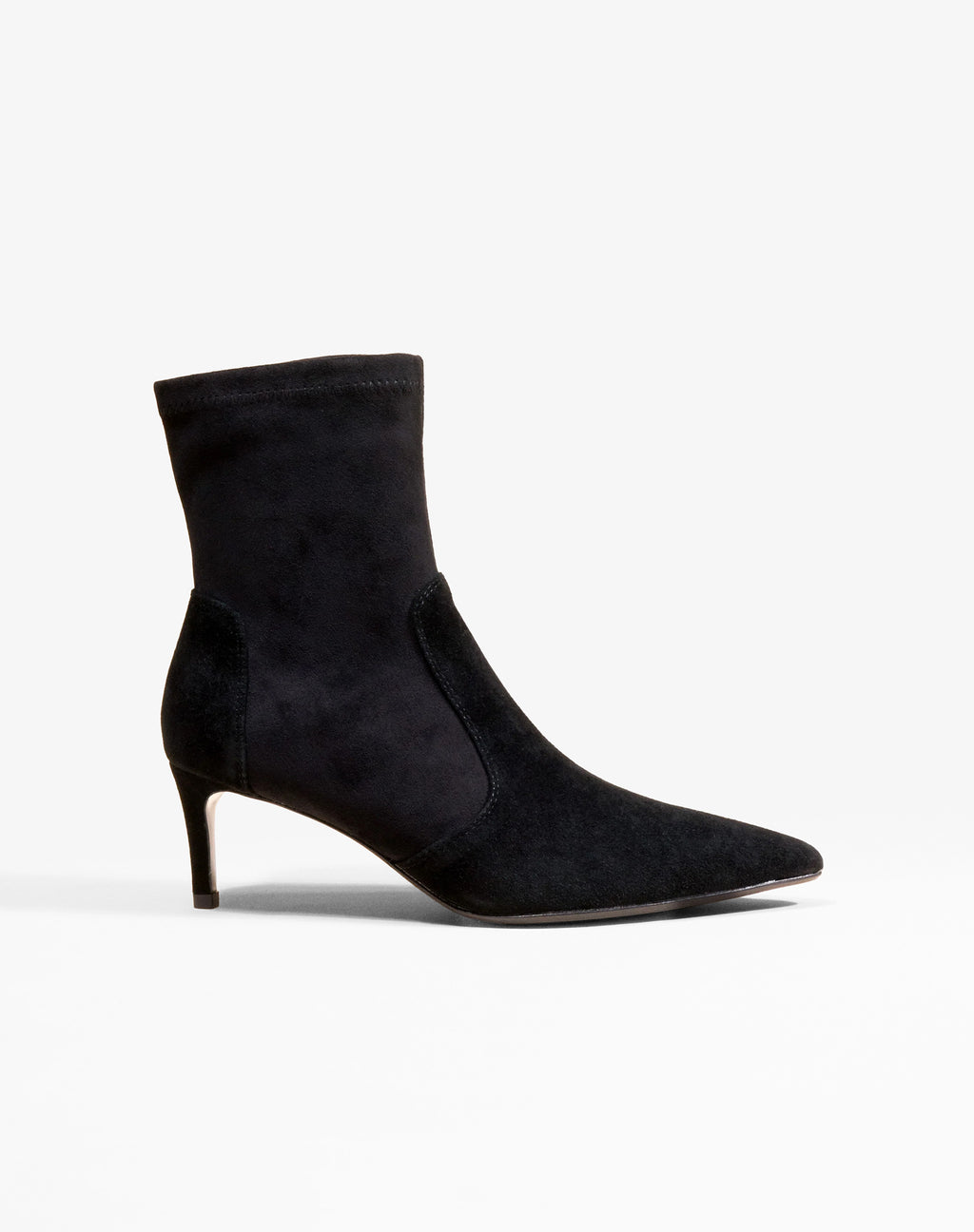 Ophelia Low Black pointed-toe heeled ankle boots