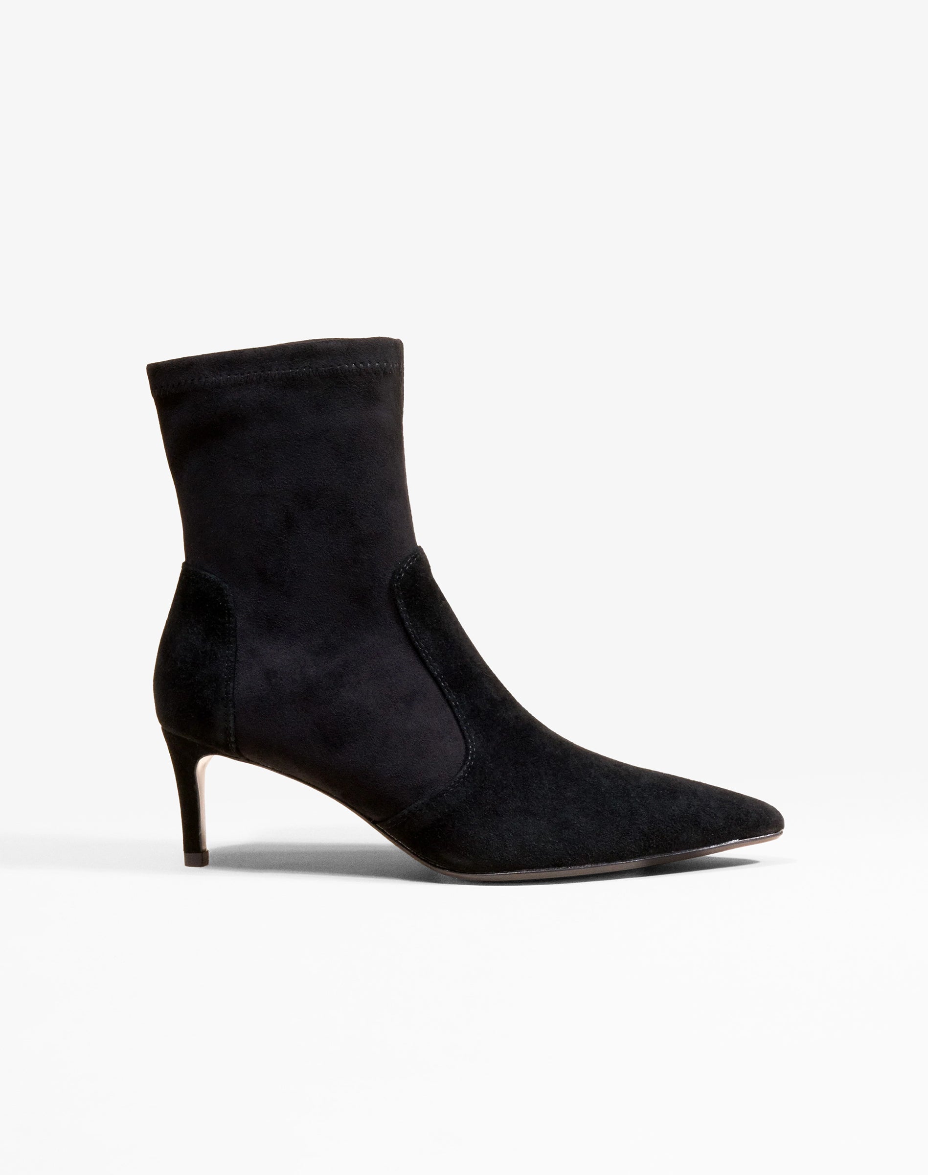 Ophelia Low Black pointed-toe heeled ankle boots