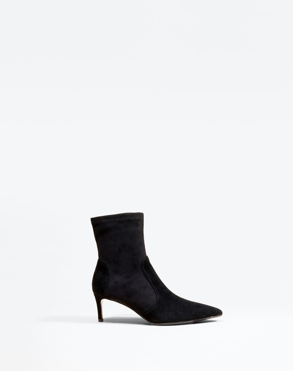 Bottines à petit talon et bout pointu Ophelia Low Black