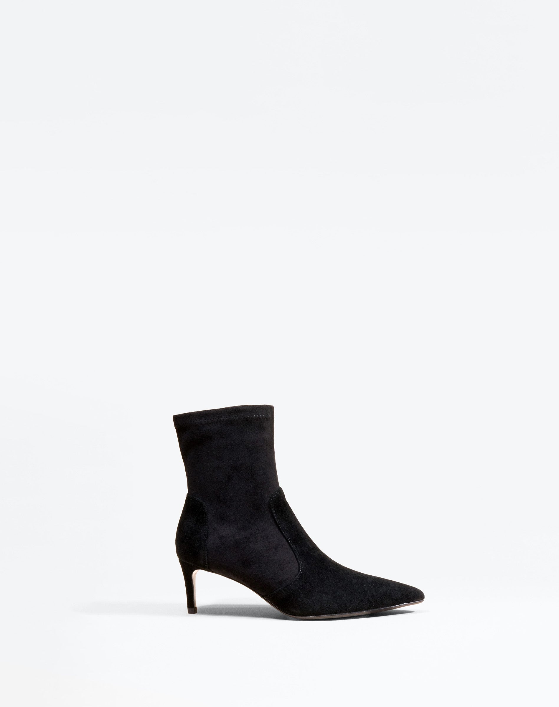 Bottines à petit talon et bout pointu Ophelia Low Black