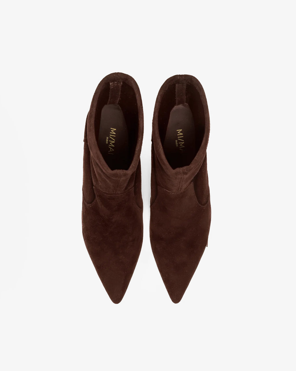 Bottines à talon et bout pointu Ophelia Low Chocolate