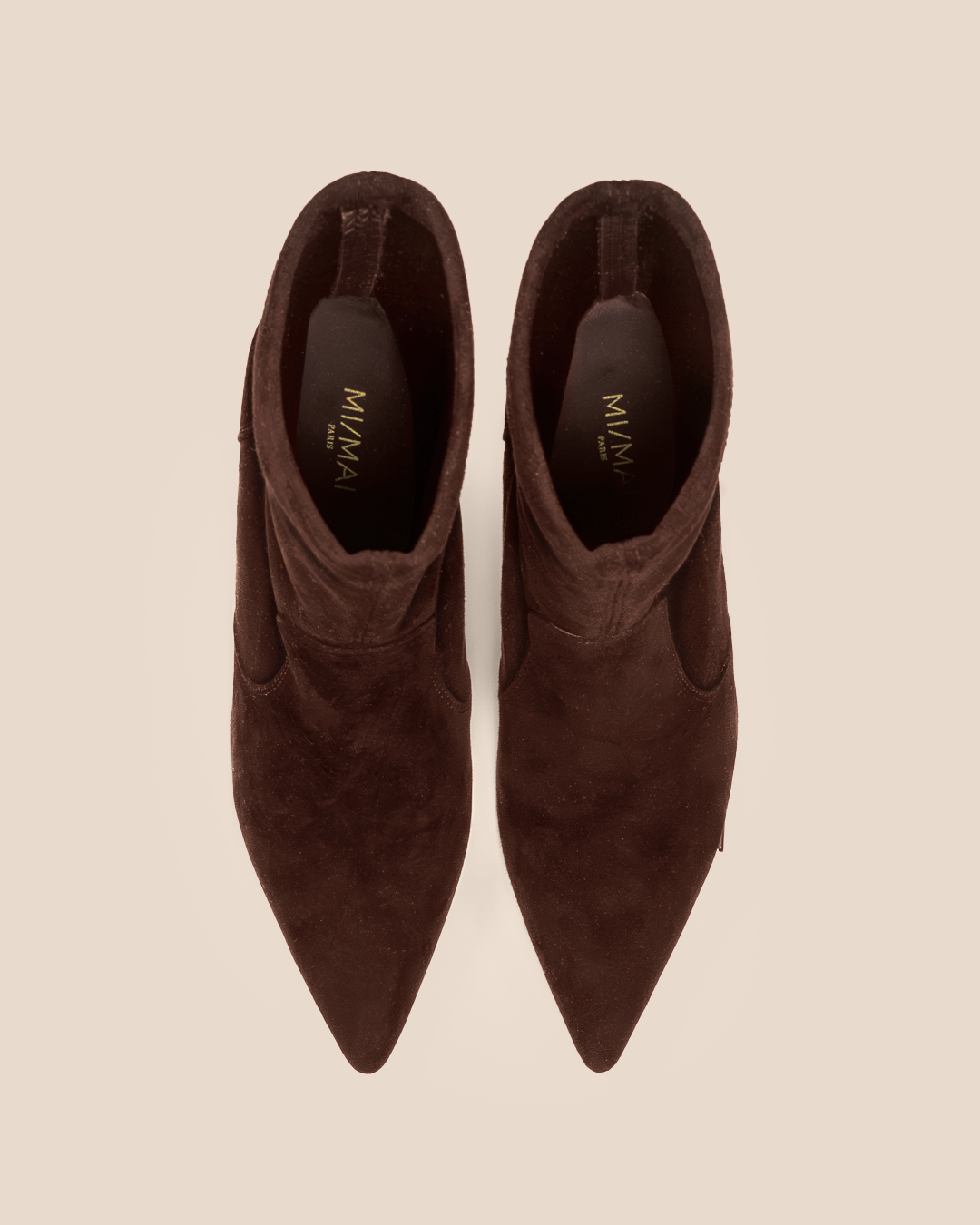 Bottines à talon et bout pointu Ophelia Low Chocolate