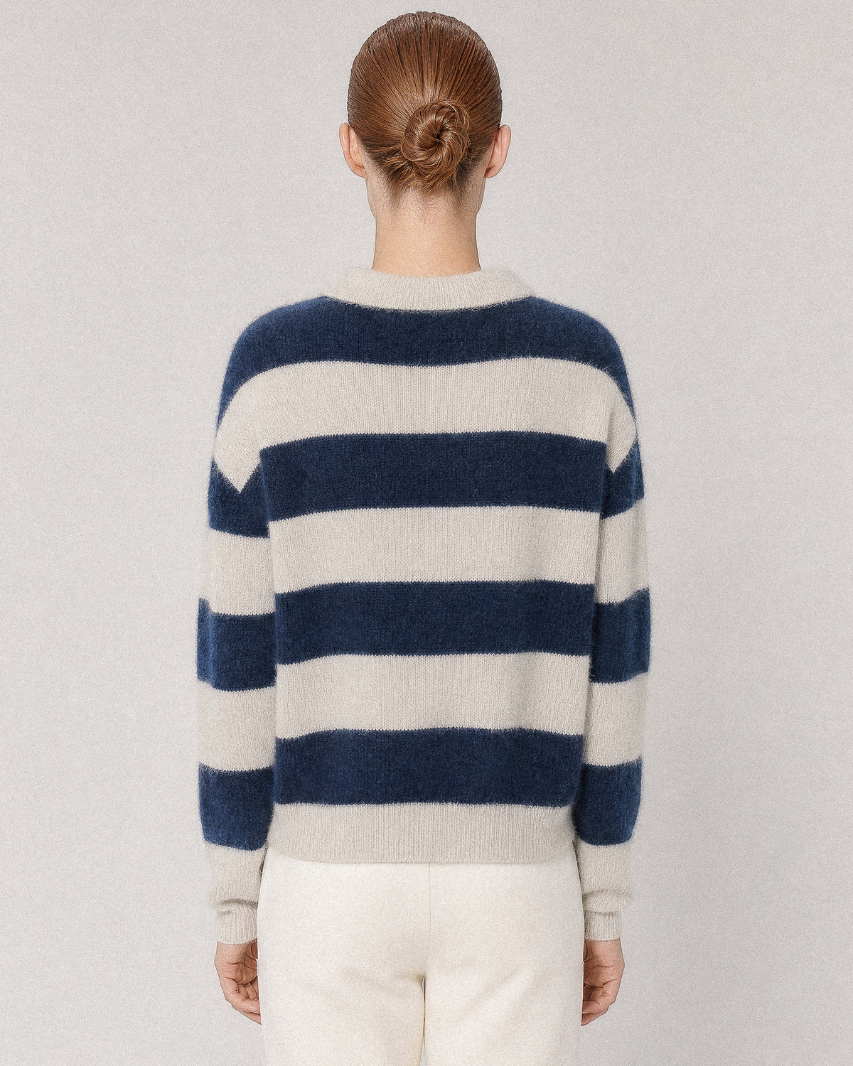 POLO EN MAILLE DE RACCOON ROBIN GREY NAVY
