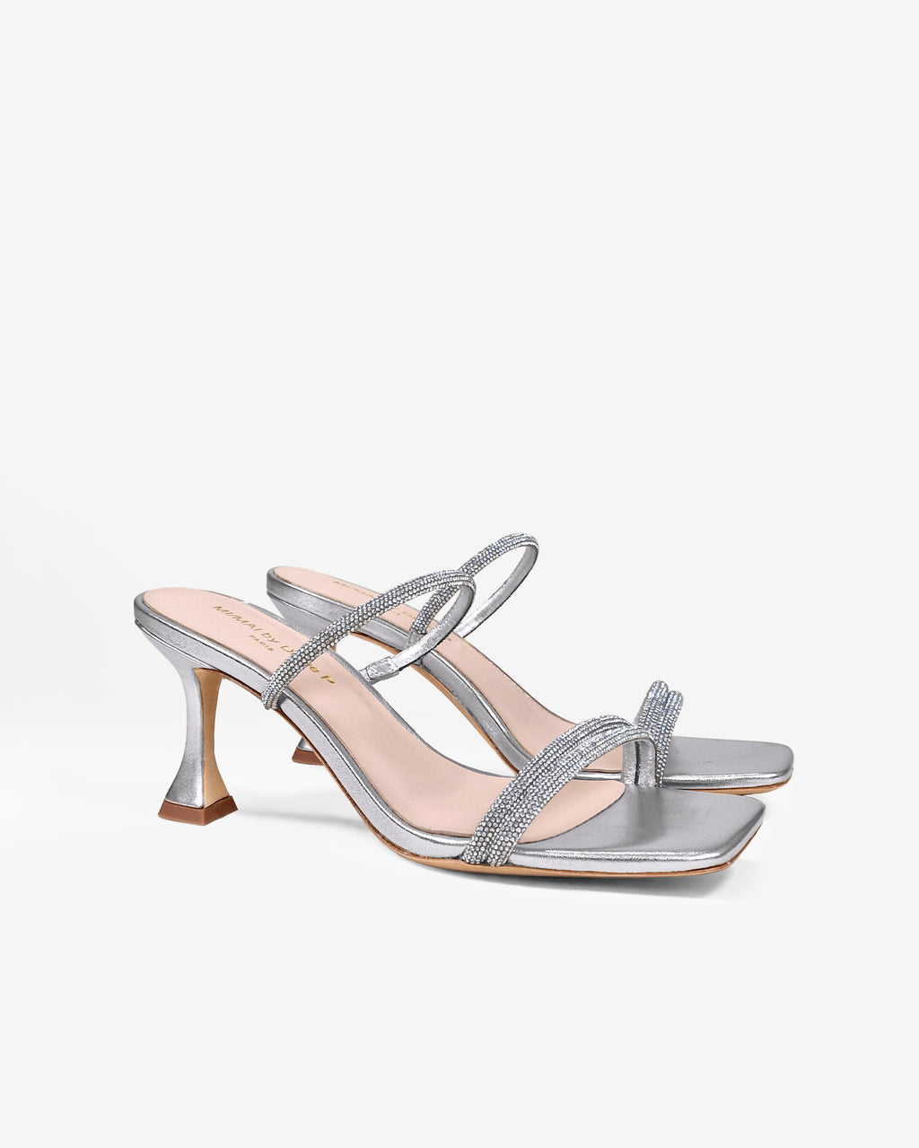 Sandales à talons hauts Tokyo Silver by Diane Perreau