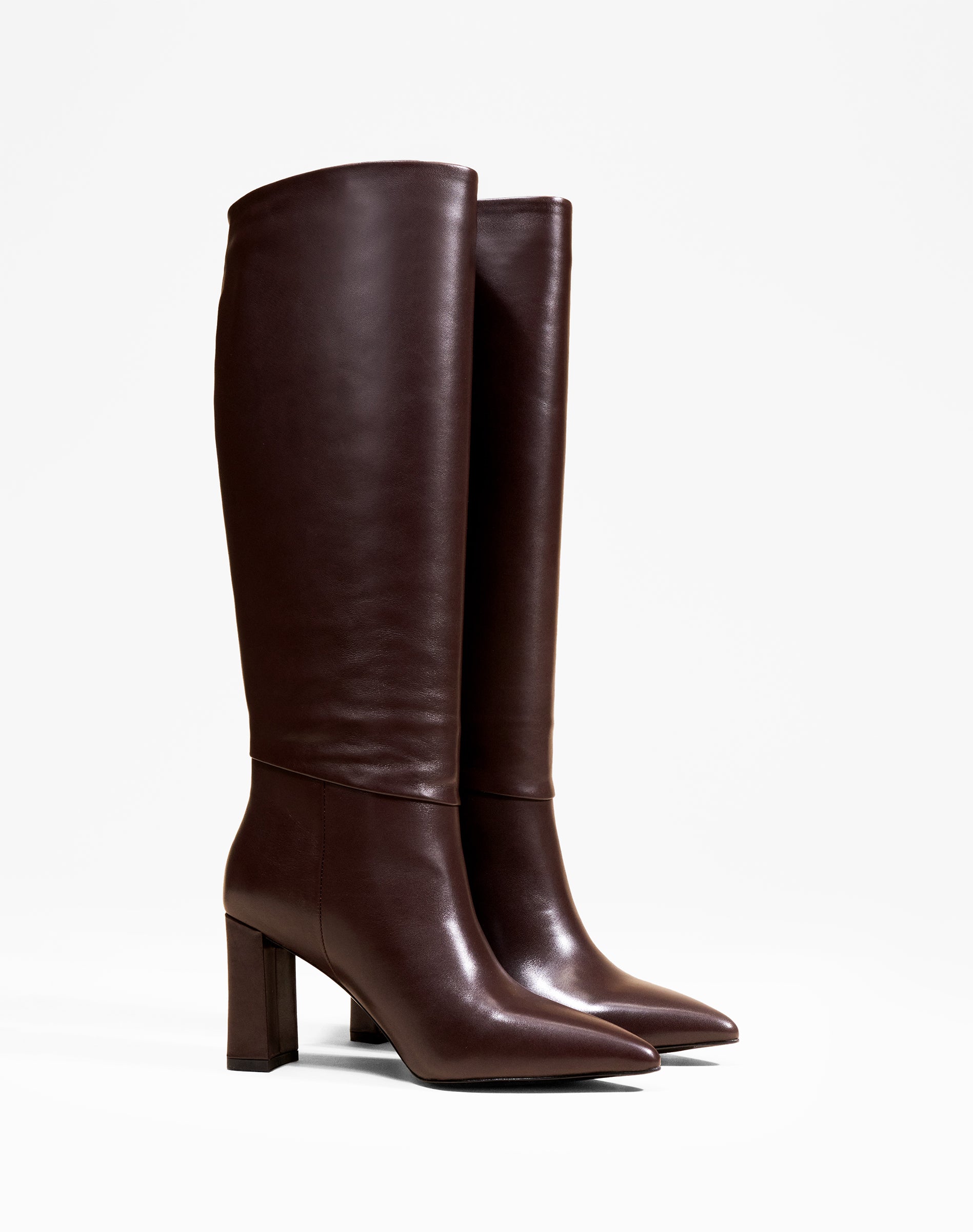 BOTTES CHOCOLAT A TALON LARGE TRACEY CHOCOLATE
