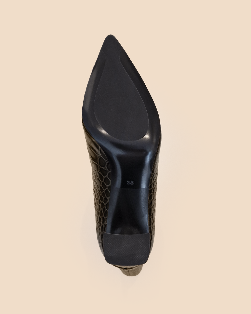 WASSILY BLACK CROCODILE-EVIDED HIGH-HEEL BOOTS