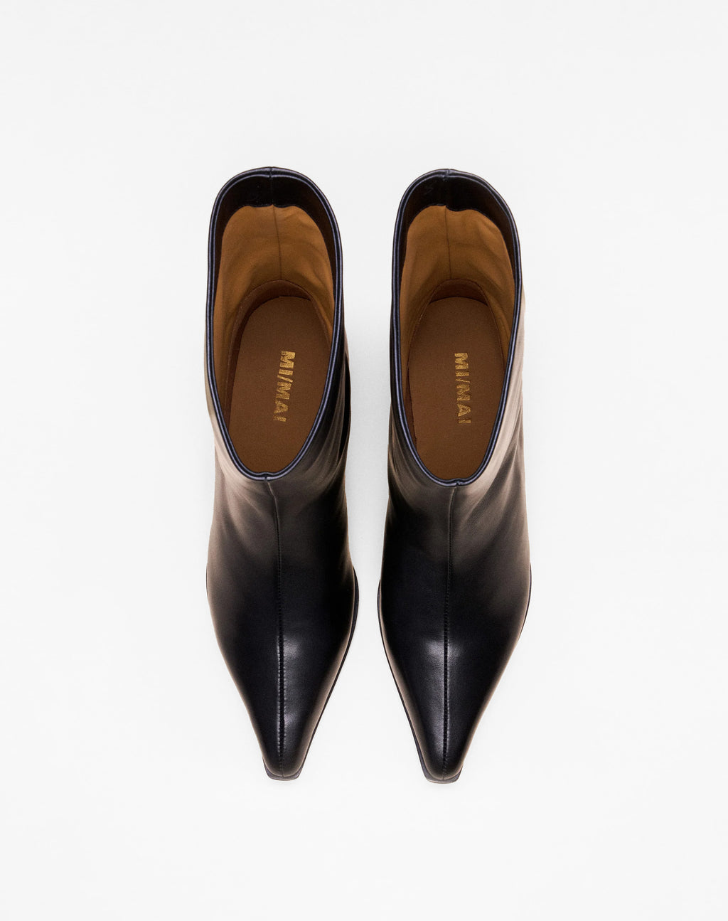 BOTTINES A PETIT TALON ET BOUT POINTU WRIGHT BLACK
