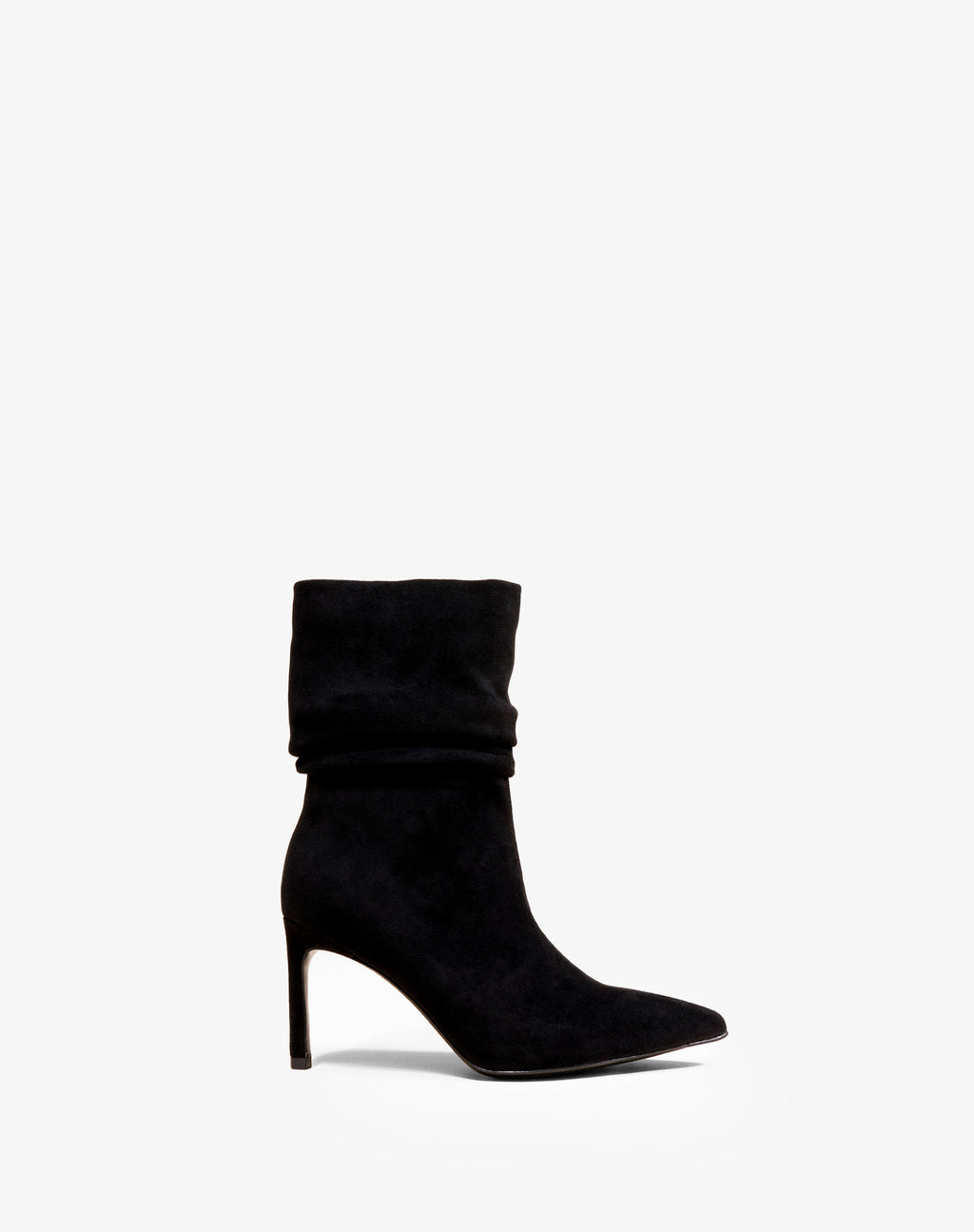 BOTTINES A TALON ET BOUT POINTU ZAHA BLACK