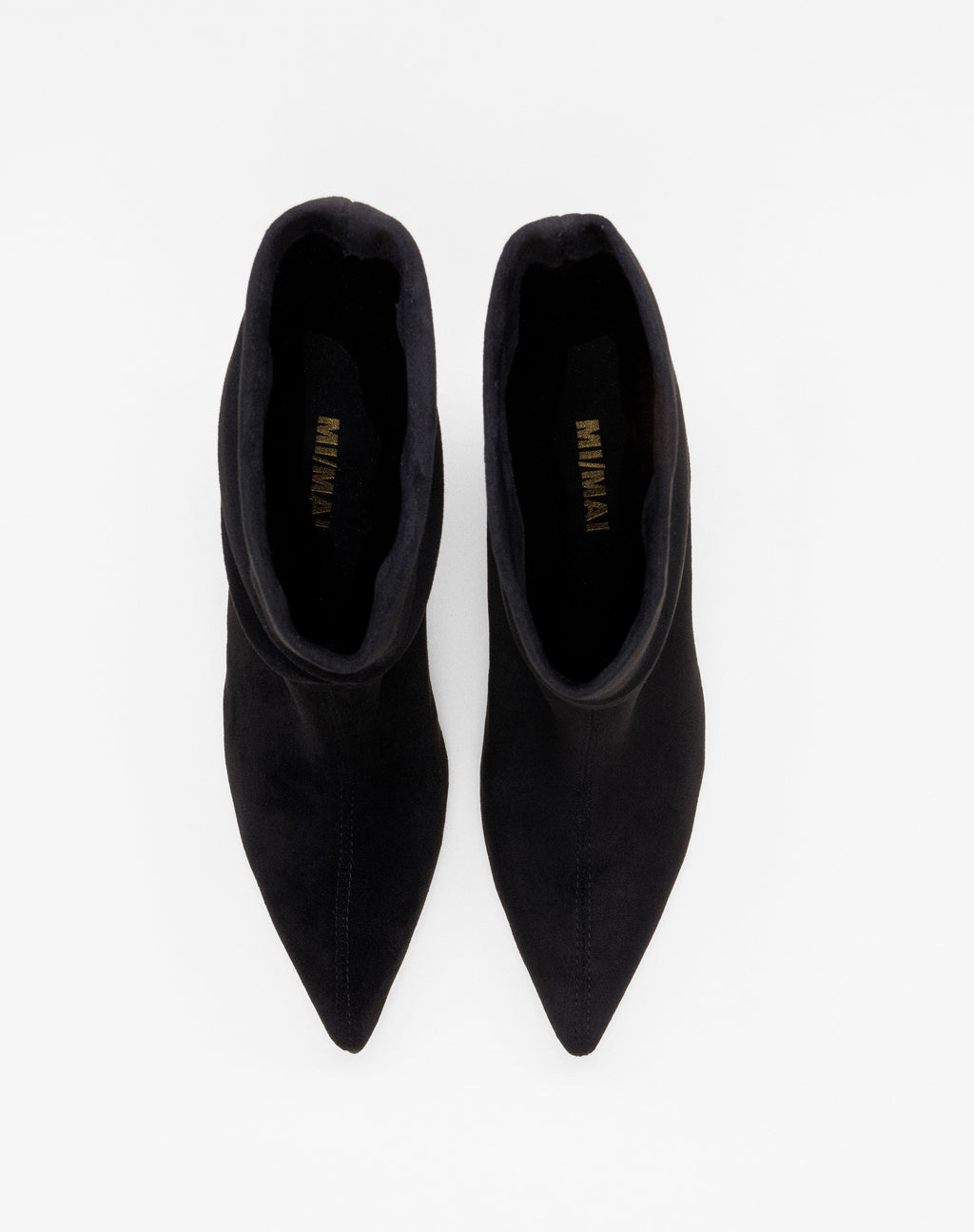 BOTTINES A TALON ET BOUT POINTU ZAHA BLACK