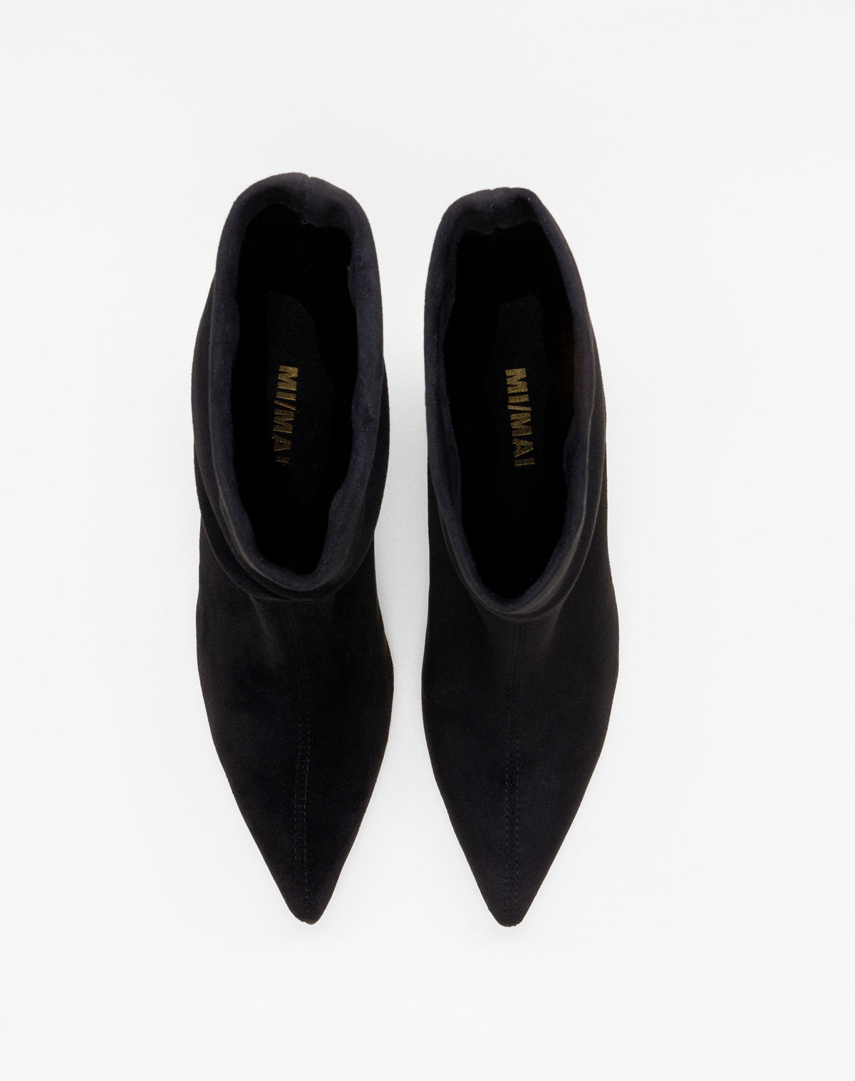BOTTINES A TALON ET BOUT POINTU ZAHA BLACK
