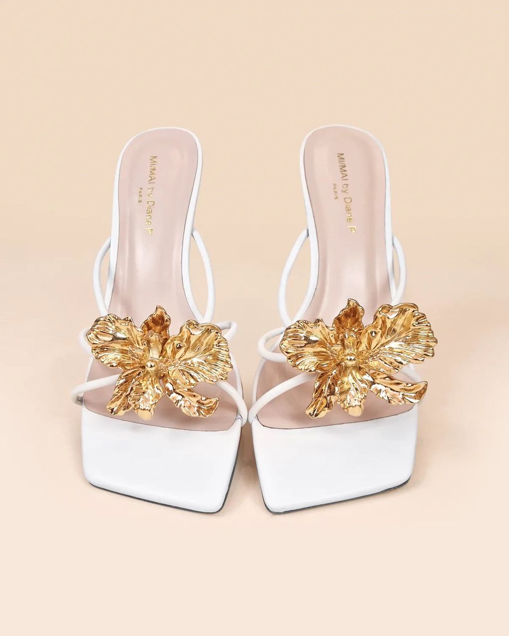 Mules à brides et accessoires interchangeables Thira White