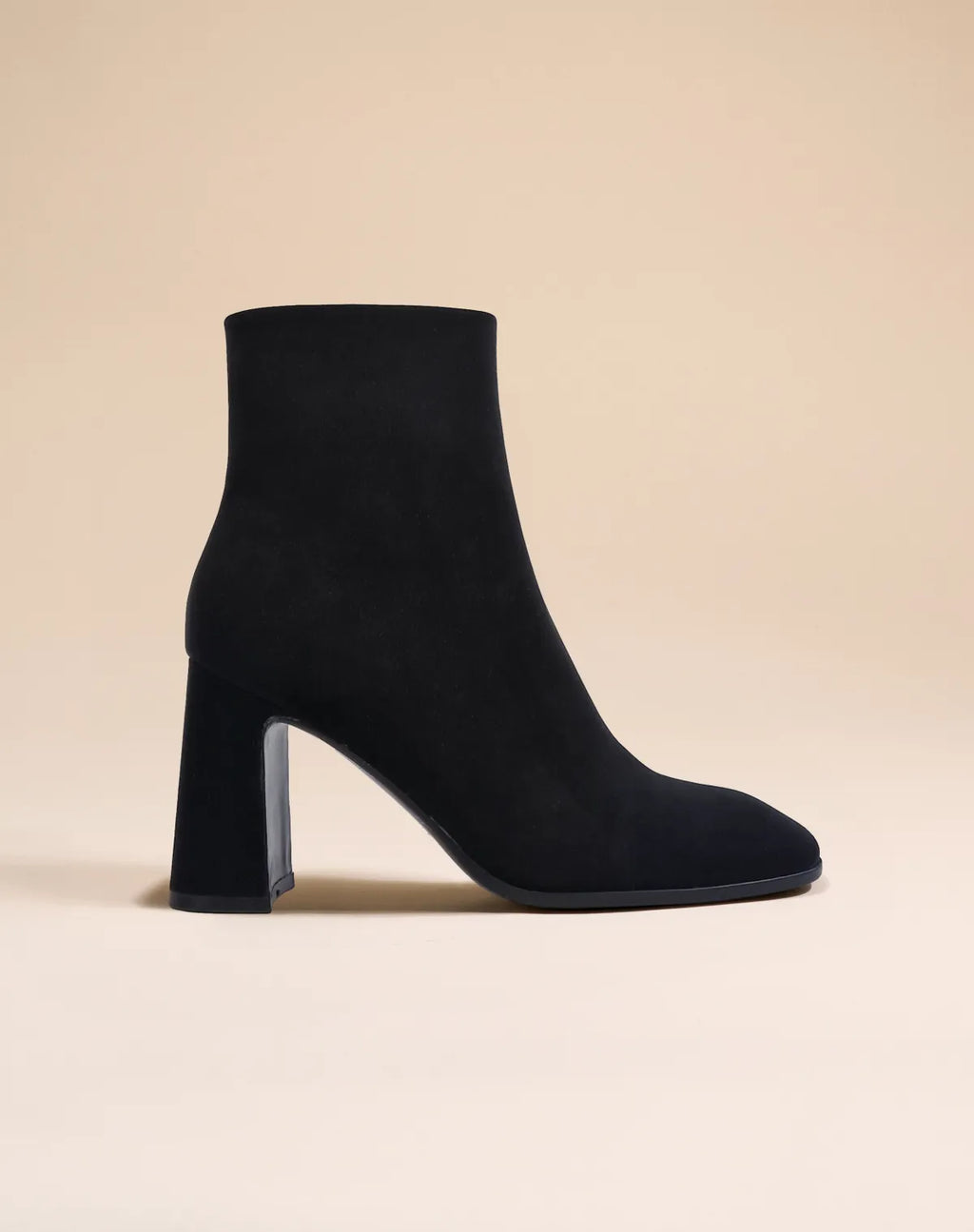 BOTTINES HAUTES A BOUT CARRE EN CUIR MAT KRUGER HIGH BLACK MAT