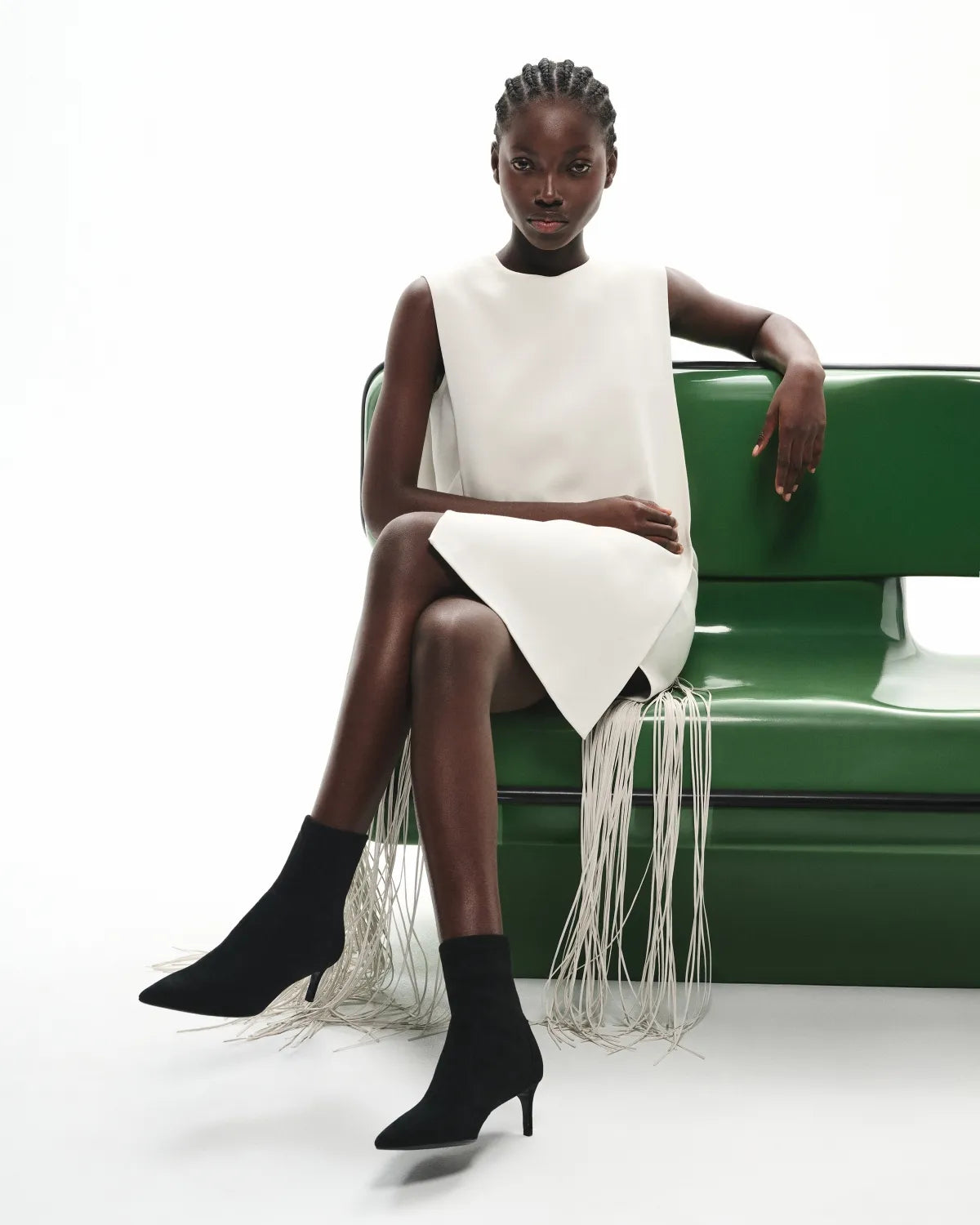 Bottines à talon et bout pointu Ophelia Low Black