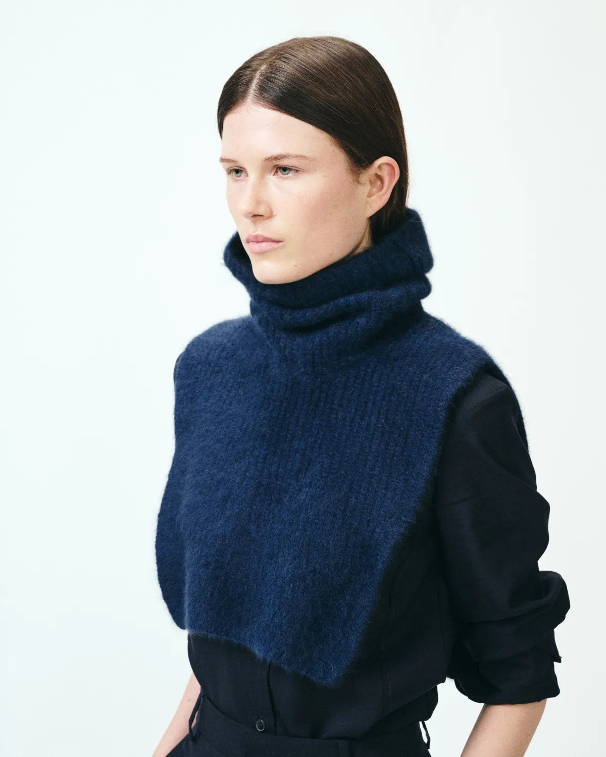 COL AMOVIBLE EN MAILLE DE RACCOON CASPER NAVY