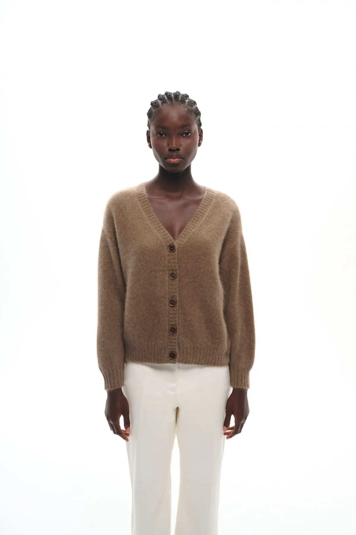 CARDIGAN EN MAILLE DE RACCOON CARMI NUT
