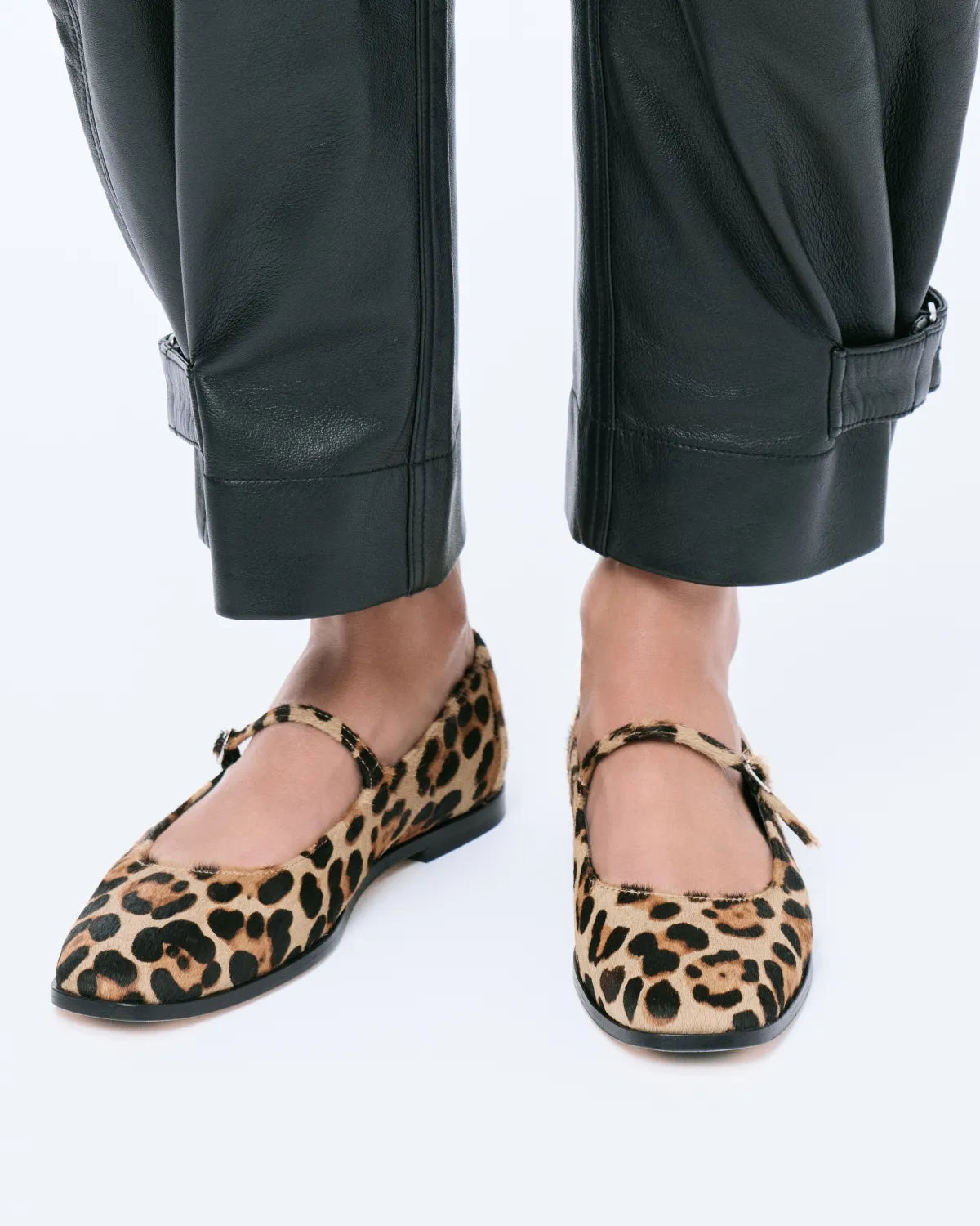 Ballerine à bride façon babies à imprimé léopard Caruso Leo