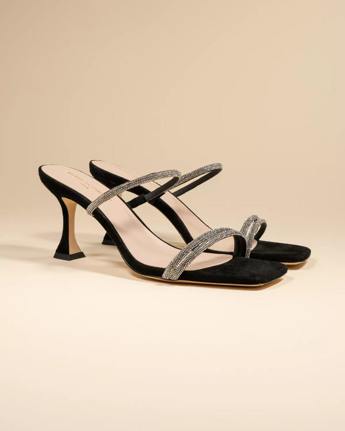 Sandales à talons hauts Tokyo Black by Diane Perreau