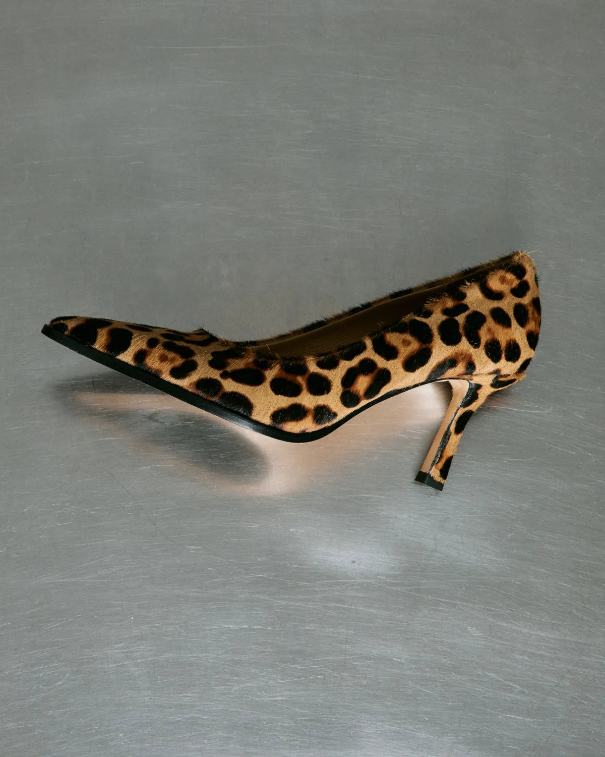 Escarpin à bout pointu et imprimé léopard Judy Leopard