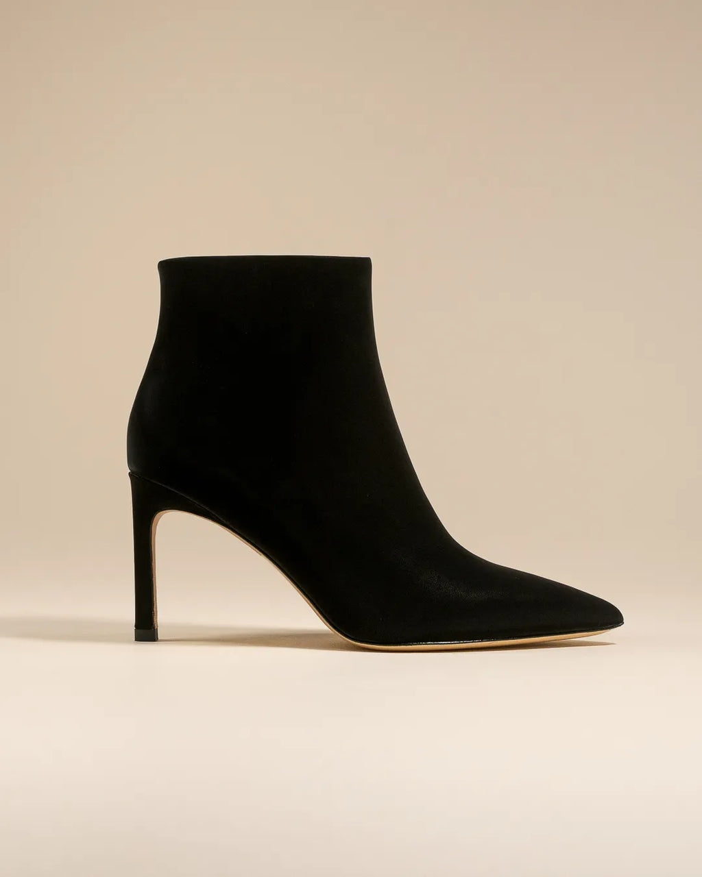 Bottines à talon et bout pointu Noura Black