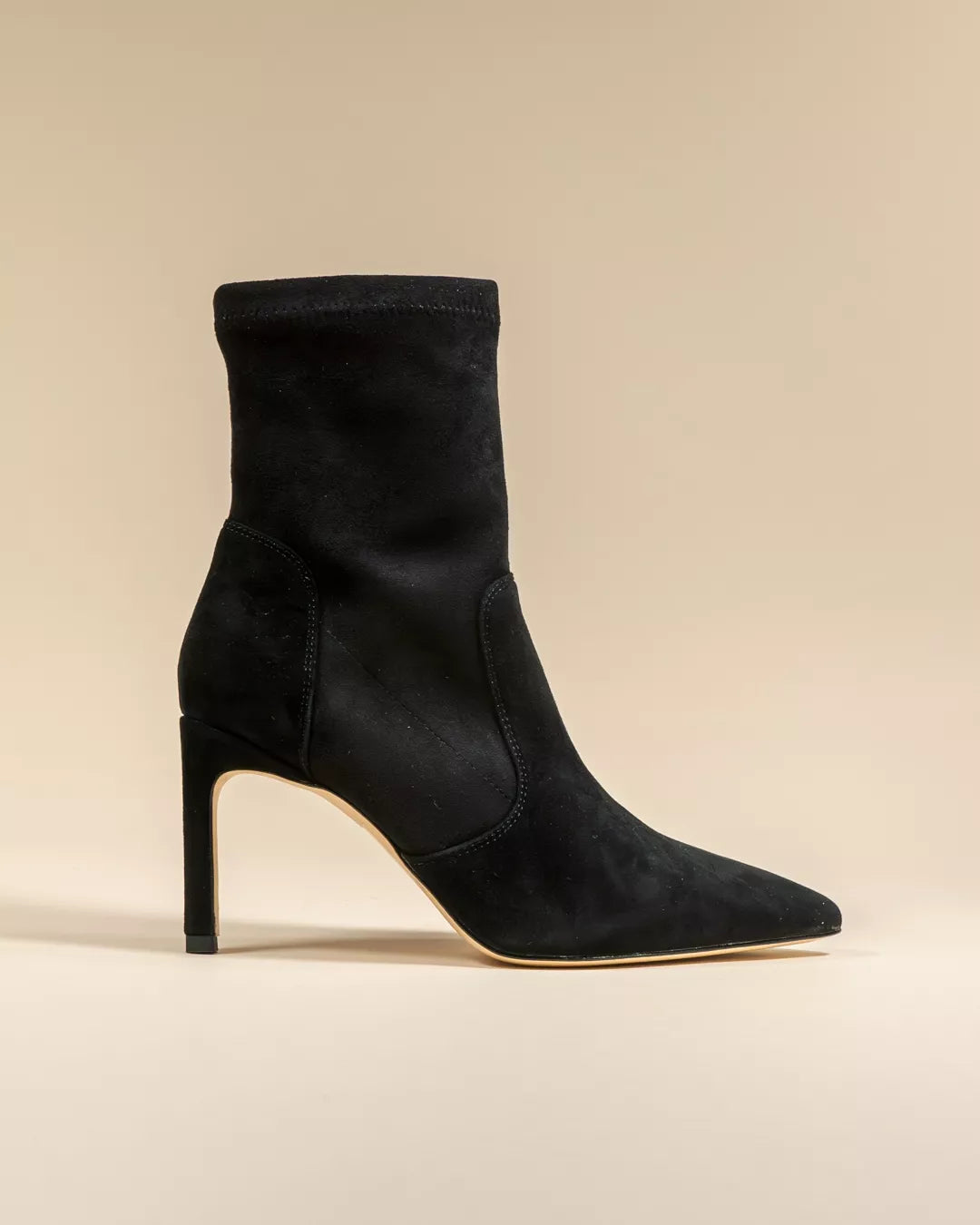 Bottines à talon et bout pointu Ophelia Black
